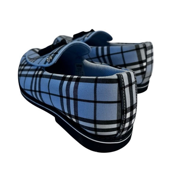 G/FORE Tassel Cruiser Gallivanter Golf Loafers Sky Plaid Women’s 8 EU 39 - Picture 5 of 9